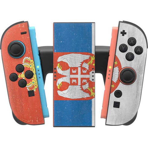 Serbia Flag Distressed Nintendo Switch 2 (2025) Joy-Con Controller Skin